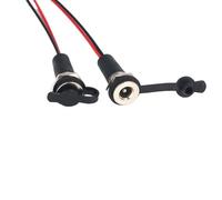 ZLGYGLEO 10pcs 10A waterproof 5.5 x 2.1 2.5 mm 5521/5525 DC Power Socket Female Jack Panel Mount Solder Connector Adapter With Nut Snap(5.5-2.5)