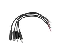 ZLGYGLEO 10Pcs 2.5mm 2Pole 3Pole 4Pole Audio Mono Stereo Male Female Jack Charging Connector Extension Cable(2.5mm Female 3P)