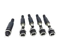 ZLGYGLEO 10Pcs 5.5 x 2.1/2.5mm DC-022B DC Jack Adapter 3A 12V 3.5x1.3 DC022B DC Power Supply Charging Socket Female Panel Mount Connector(2.1MM Waterproof Cap)