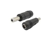 ZLGYGLEO 10Pcs 5.5 x 2.1 mm Female to 5.5 x 2.5 mm Male DC Power Connector Adapter 5.5 * 2.1 Female to Male 5.5 * 2.5mm
