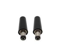 ZLGYGLEO 10Pcs 5.5X2.1MM 5.5X2.5MM DC Power Male Jack Electrical Connector 5.5 * 2.1 5.5 * 2.5 DC Plugs Adapter Black(5.5x2.5MM)