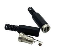 ZLGYGLEO 10Pcs 5.5x2.1mm DC Connector 5.5mm x2.1mm DC Power Female Socket Welding DC Jack Soldered Barrel Connector