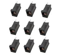 ZLGYGLEO 10Pcs DC sockets DC002D DC power socket 180 degree interface 3.5 * 1.3mm vertical straight 3-pin DC002F