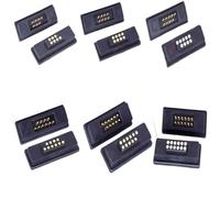 ZLGYGLEO 1Pair DC Magnetic Pogo Pin Connector 6pin 7 8 9 10 11 12 Positions Waterproof 2A Spring Loaded Male Female Contact Strip(9 Pin)