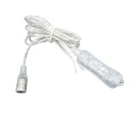 ZLGYGLEO 1pc 2M 22AWG led Light Switch button transparent USB DC 5V 12v 5.5x2.1mm Female Power Cable 5.5 * 2.1 Connector ON OFF(White USB head)