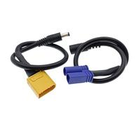 ZLGYGLEO 1pc Battery Charging Adapter Cable Connector Conversion Wire 15AWG 15A EC5 XT90 Female Male To DC 5.5 * 2.1mm 5.5 * 2.5mm 5521 5525(EC5female-5525male)