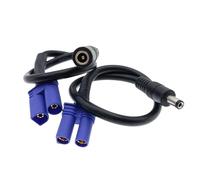 ZLGYGLEO 1pc EC5 Female Male To DC 5.5 * 2.1mm 5.5 * 2.5mm 15AWG 15A large current Connector Battery Charging Adapter Cable Conversion Wire(EC5male 5521female)