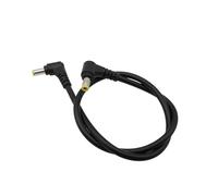 ZLGYGLEO 1pc Right Angled 90 Degree 5.5 x 2.5mm Male to Male DC Power Supply Cable Adapter Extension Cords Compatible with 5.5 x 2.1mm(3 mins)