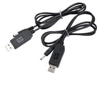 ZLGYGLEO 1Pc USB DC Power Boost Cord DC 5V/9V/12V 5.5x2.1mm Round Hole Cable(12V DC 5.5mm)