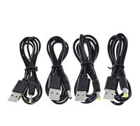 ZLGYGLEO 1pc USB Port to 2.0 * 0.6mm 2.5 * 0.7mm 3.5 * 1.35mm 4.0 * 1.7mm 5.5 * 2.1mm 5V DC Barrel Jack Power Cable Connector 1M(DC 2.5-0.7 USB)
