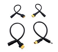 ZLGYGLEO 1pc XT60 Male Female to DC 5.5 * 2.1mm 5.5 * 2.5mm Connector Battery Charging Adapter Cable Converting Wire(Female 5.5-2.5 15awg)