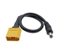 ZLGYGLEO 1PC XT90 Female Male To DC 5.5 * 2.1mm 5.5 * 2.5mm 5521 5525 Connector Battery Charging Adapter Cable Conversion Wire 15AWG 15A(XT90male 5525male)