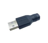 ZLGYGLEO 1Pcs 5V USB Adapter 5.5 * 2.1mm DC Power Female Jack to USB 2.0 Type A Male Charging Socket Conversion Connector