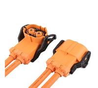 ZLGYGLEO 1pcs Batteries 125A 150A 200A DC 1500V High Voltage Connector 2P Right Angle Plugs Terminal Connector High Power Connector(Bent plug,125A)