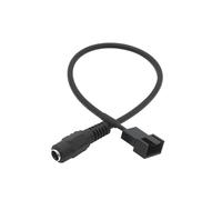 ZLGYGLEO 1Pcs DC 5.5 * 2.1 mm Female 1 to 1 2 3 4 12V 4Pin Fan Adapter Power Supply Connector Cable(1 in 1 28CM)