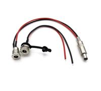 ZLGYGLEO 1pcs DC099 Wired with Waterproof DC power Female 5.5 * 2.1 5.5 * 2.5mm DC Socket High Current All Metal Male Female Connector(Male female,5.5-2.1mm)