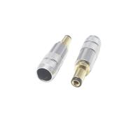 ZLGYGLEO 1Pcs Gold Plated 5.5 x 2.5/5.5 x 2.1/4.0x1.7/3.5 x 1.35 mm DC Power Jack Male Connector(Type A,5.5x2.1mm)