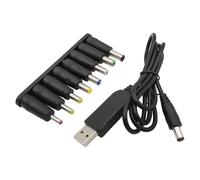 ZLGYGLEO 1Pcs USB Power Boost Line 5V to DV 9V 12V Step Up Module USB to 5.5x2.1mm to USB Converter Adapter Cable(Compatible)