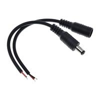ZLGYGLEO 1Set 5.5x2.1 DC male or Female Cable Wire Connector For 3528 5050 LED Strip Light(1pcs DC Male)
