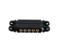 ZLGYGLEO 2/3/4/5Pin DC Magnetic with ears Waterproof Magnetic Pogo Pin Connector Male Female Spring Loaded DC Power Socket(3pin with ear,10 pcs)