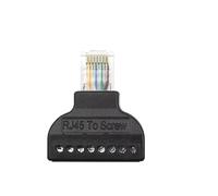 ZLGYGLEO 2/4/8PCS RJ45 Male to 8 Pin crew Terminal Adapter Screw Connector(2PCS)