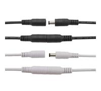 ZLGYGLEO 2/5/10Pcs 12V 5.5 * 2.1mm DC Male Female Power Cable Wire Connector(Balck Male,10Pcs)