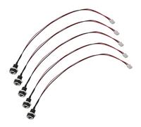 ZLGYGLEO 2/5/10Pcs 5.5x2.1mm DC Socket to JST PH2.0 Power Cable Female Panel Mount Connector With 20cm 26AWG Wire(2Pcs)