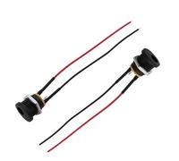ZLGYGLEO 2/5Pcs DC-022 5.5 x 2.1mm DC Power Jack Socket Panel Mounting 20AWG Cable Wire Connectors DC022 5.5 * 2.1 10/15/20cm(20CM,5Pcs)