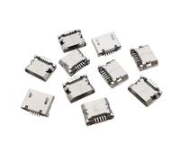 ZLGYGLEO 20/50Pcs SMD Micro USB 5 Pin 5.9mm 5 Pin Connectors For Female Charging Port Jack Tail Sockect Terminals(50Pcs)