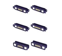 ZLGYGLEO 2pcs 13/14/15/16/17/18/19/20Pin Waterproof Magnetic Connector 2A Male Female Spring Loaded DC Power Socket with Screw Holes(17Pin with Hole)