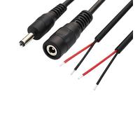 ZLGYGLEO 2Pcs 30CM 22AWG DC Power Wire Jack Charging Cable 3.5 * 1.35mm/4.0 * 1.7mm DC Male Female 2Pin Solder Extension Cord Adapter(4.0x1.7 Male Female)