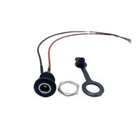 ZLGYGLEO 2Pcs High Current DC022D 5.5x2.1mm DC Power Cable Female Jack Panel Mount Connector with Welding Wire DC Battery Charging Socket