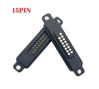 ZLGYGLEO 2pcs Magnetic Connector Anti Misalignment DC Power Adaptor 13/14/15/16/17/18/19/20 Pin Male Female Spring Loaded Power Socket(15Pin with ear)