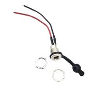 ZLGYGLEO 3pcs 10A DC-099 Black with snap nut Waterproof 5.5 * 2.5mm DC Power Socket Jack Power Panel Female Mount Charge Connector(JQ-293)