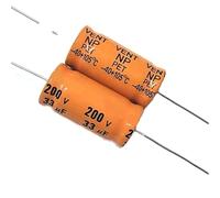 ZLGYGLEO 3PCS 33uf 200v audio speaker coupling frequency division NP non-polar electrolytic capacitor 18X37mm