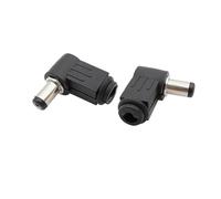 ZLGYGLEO 5/10/20Pcs 2.1 x 5.5mm Male DC Power Jack Connector Right Angle 90 Degree L Shaped Plugs Adapter(20Pcs)
