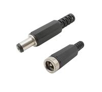 ZLGYGLEO 5/10Pairs 5.5mmx2.1mm DC Power Male Female Jack Socket Adapter Electrical Connector(5Pair)