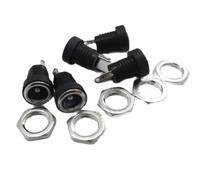 ZLGYGLEO 5/10Pcs 3.5 * 1.3mm DC022B PCB Panel Mount Female Jack Connector 3.5x1.3mm 3A 12V DC Power Supply Charging Socket 2 Leg Terminals(10Pcs 3.5x1.3mm)