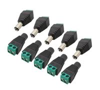 ZLGYGLEO 5/10Pcs 5.5 x 2.1mm 5.5 x 2.5mm DC Power Male Female Jack Connector Adapter(5 Male 5 Female)