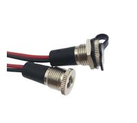 ZLGYGLEO 50Pcs 5.5 * 2.5mm high current waterproof 5.5 x 2.1mm DC Female Jack Socket Power Panel Mount Solder Connector With Cable(5.5-2.5mm)