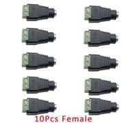 ZLGYGLEO 5Pair/10Pcs DC Power Male Female Screw Type Connector 5.5x2.1mm DC Power Jack(10Pcs Female)