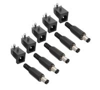 ZLGYGLEO 5Pairs DC005 5.5 x 2.1mm DC Power Socket Jack PCB Mount Round DC Power Adapter Connector