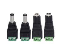 ZLGYGLEO 5PCS 2.1mm x 5.5mm green Male Female DC Power 5.5 * 2.5mm Jack Adapter Connector Male Socket(5.5x2.5mm Female,5PCS)