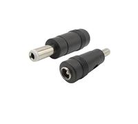 ZLGYGLEO 5Pcs 5.5 x 2.1mm Female to 5.5 x 2.5mm Male DC Power Connector 5.5 * 2.1mm DC Jack Adapter Plugs