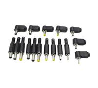 ZLGYGLEO 5pcs 5.5x2.5 5.5x2.1 4.8x1.7 4.0x1.7 3.5x1.35 3.5x1.1 2.5x0.7 mm Male DC Power Connector Angle 90 180 degree L Shaped Plugs(5525 long)