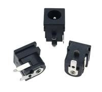 ZLGYGLEO 5pcs PCB Mount 6.5 * 3.0 5.5 x 2.1/2.5 MM Female DC Power Jack Socket Charging Connector Port(6.5-3.0mm)