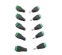 ZLGYGLEO 5Sets 5.5mmx2.5mm 3.5mmx1.35mm Female Male DC Power Adapter Female Jack Adapter Connector Male Socket(5.5mm-2.50mm Female)