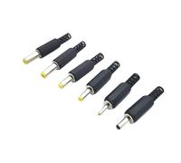 ZLGYGLEO 60pcs DC power 5.5 * 2.1/5.5 * 2.5/4.8 * 1.7/4.0 * 1.7/3.5 * 1.3/2.5 * 0.7mm Male Mount Jack Connector Wire Terminals Adapter(2.5-0.7 60pcs)