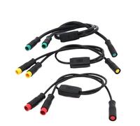 ZLGYGLEO M8 DC splitter waterproof 1 female to 2 male 2pin 3pin 5pin sensor Connector Cable Electric Bicycle Butt Joint(2pin Fto2M,1pcs)