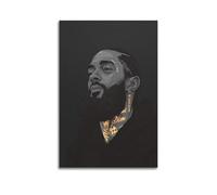 ZLHNBWL Rapper Nipsey Hussle Poster4 Poster Decorative Painting Canvas Wall Posters And Art Picture Print Modern Family Bedroom Decor Posters 08x12inch(20x30cm)
